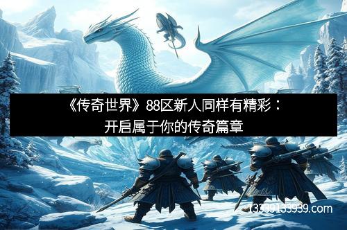 《传奇世界》88区新人同样有精彩：开启属于你的传奇篇章